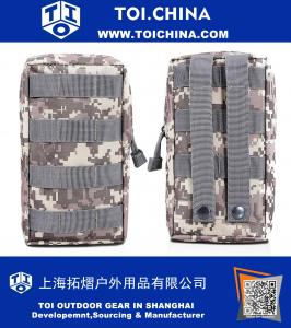 Poche Tactique Petit Sac Militaire Molle Gear [Étanche] Nylon EDC Utilitaire Gadget Zipper Taille Pack Portefeuille Holster Holder Housse de Poche pour Gilet Sac À Dos Téléphone GPS Caméra Camping En Plein Air